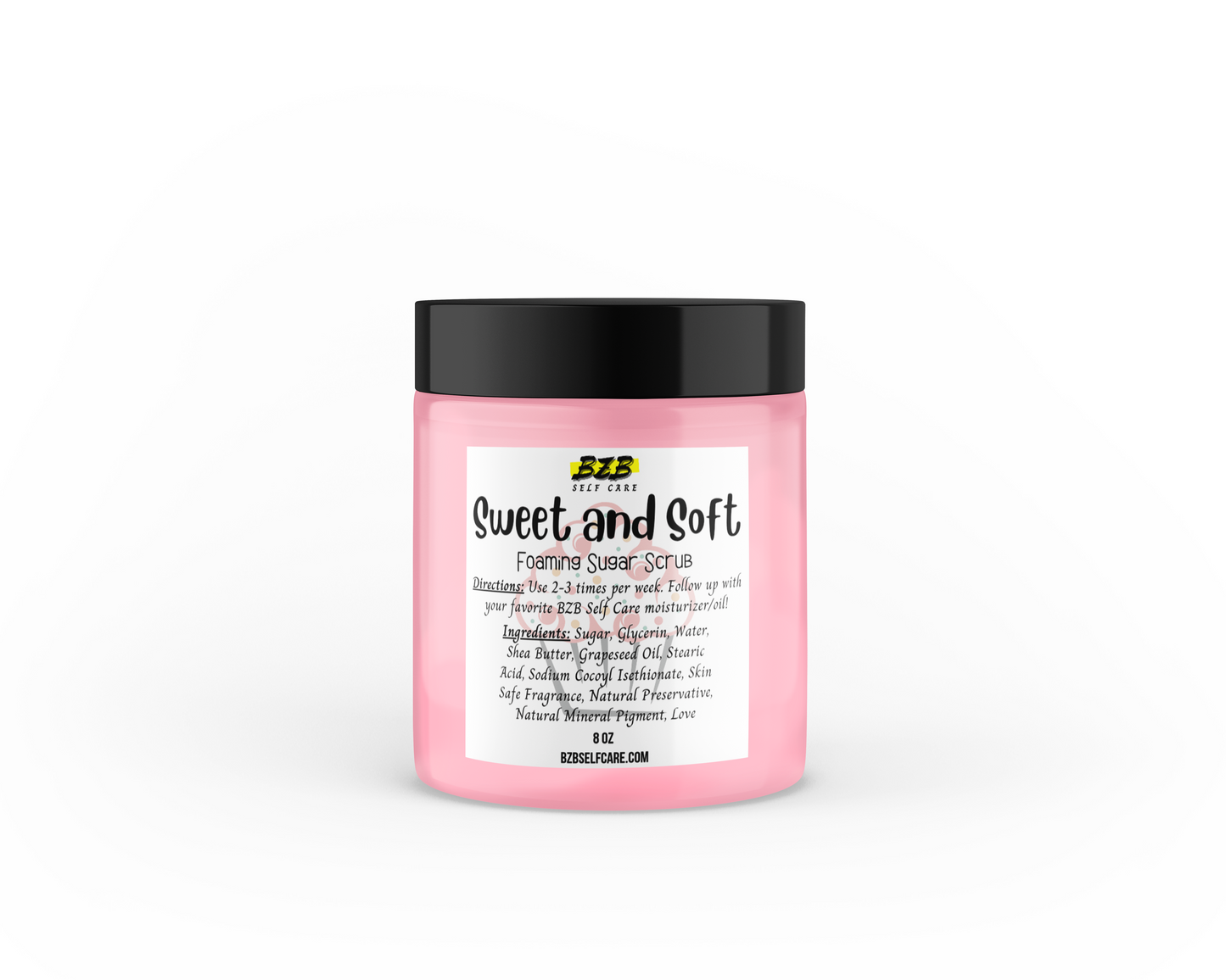 Sweet and Soft Foaming Sugar Scrub- 6 oz