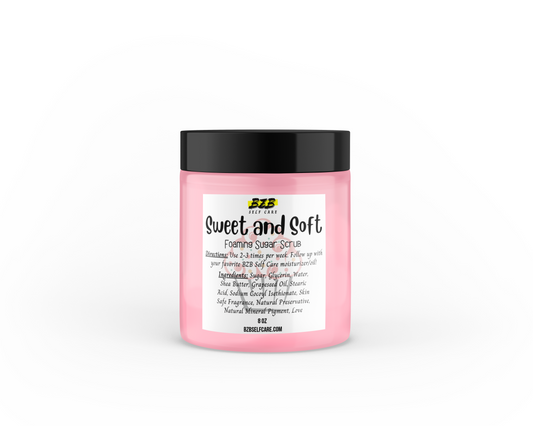 Sweet and Soft Foaming Sugar Scrub- 6 oz